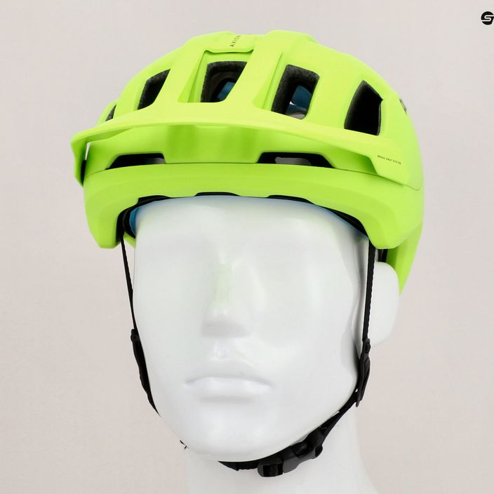 Κράνος ποδηλάτου POC Axion SPIN fluorescent yellow/green matt 9