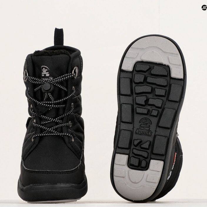 Kamik Luge μαύρες/ανθρακί παιδικές μπότες πεζοπορίας 10