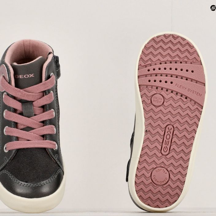 Geox Kilwi παιδικά παπούτσια σκούρο γκρι/σκούρο ροζ 16