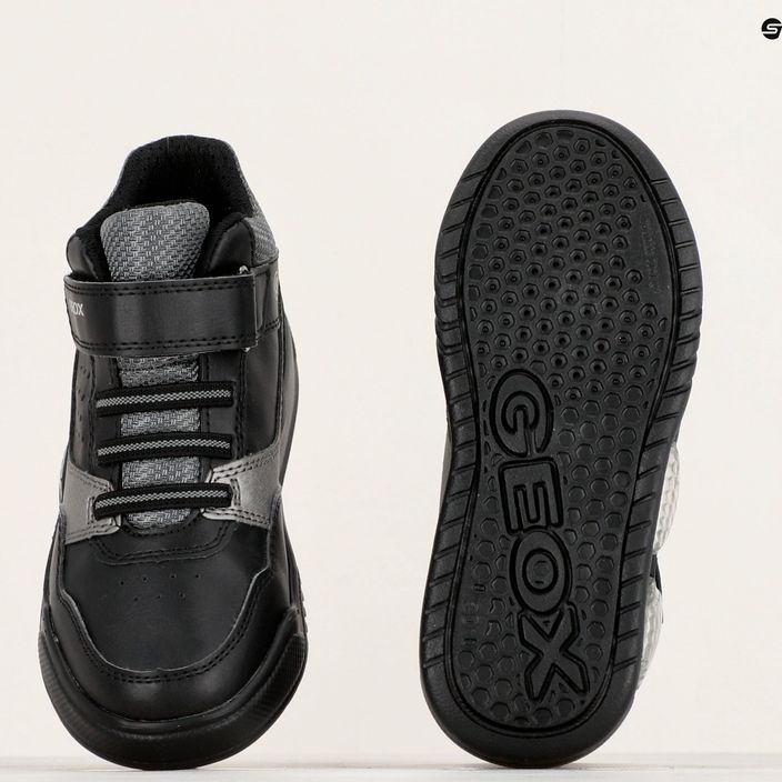 Geox Illuminus μαύρο/σκούρο γκρι παιδικά παπούτσια 9