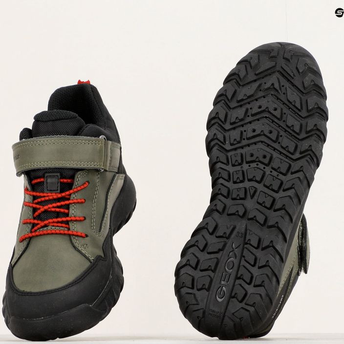 Geox Simbyos Abx junior παπούτσια σκούρο πράσινο/κόκκινο 15