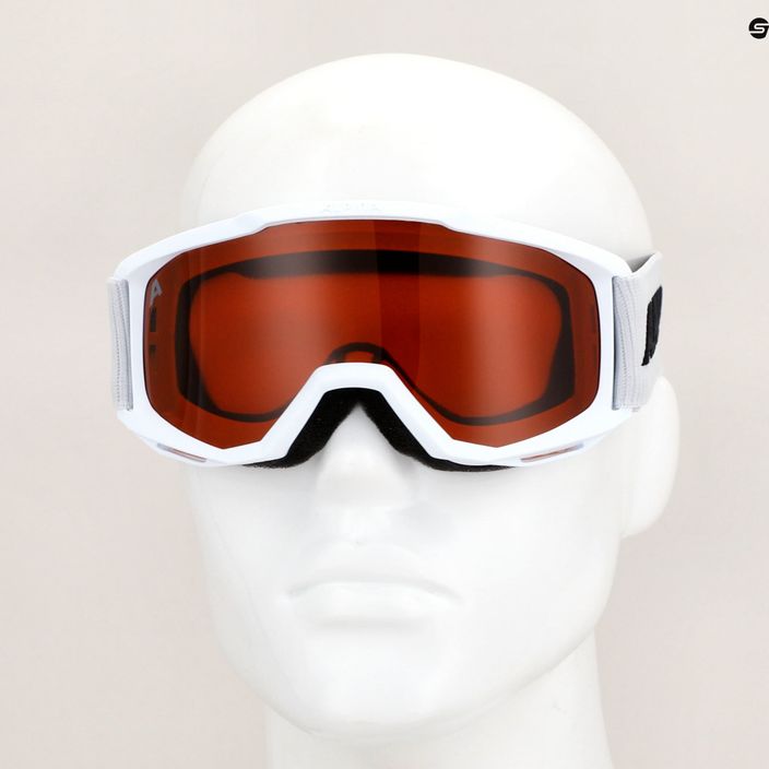 Παιδικά γυαλιά σκι Alpina Piney white matt/orange 5