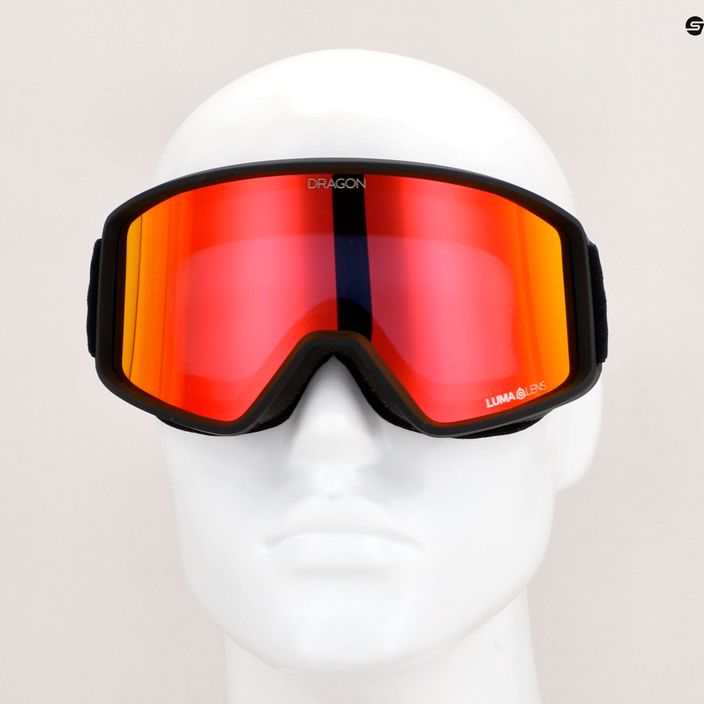 DRAGON DXT OTG μαύρα / φωτεινά γυαλιά σκι κόκκινου ιόντος 7