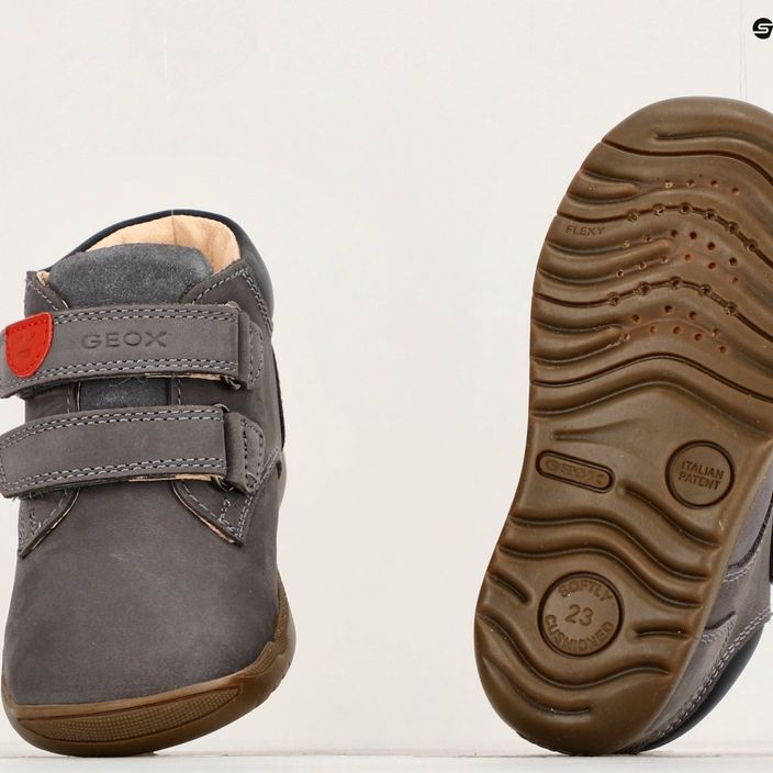 Geox Macchia ανθρακί παιδικά παπούτσια 14
