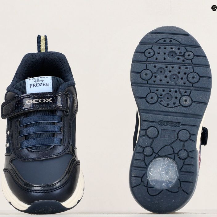 Geox Spaceclub junior παπούτσια σκούρο ναυτικό/πλατίνα 15