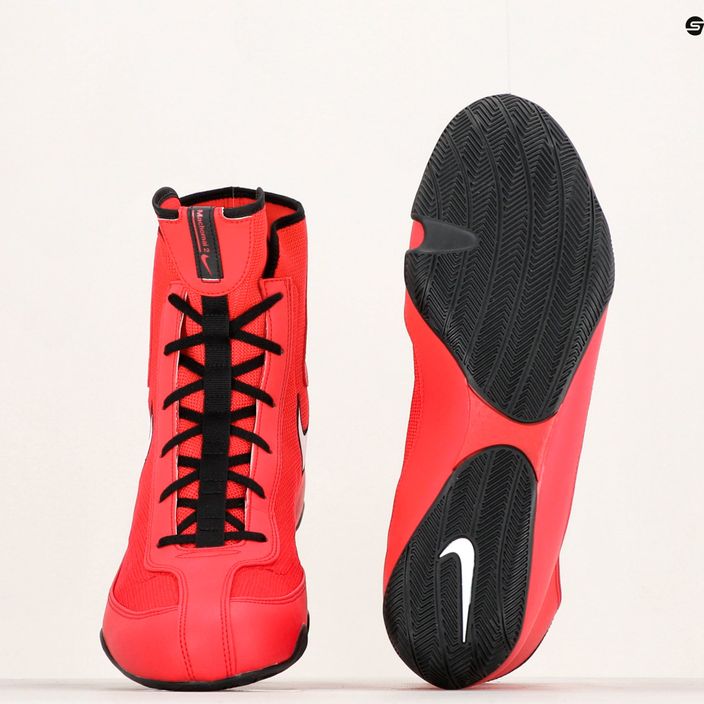 Nike Machomai 2 πανεπιστημιακό κόκκινο/λευκό/μαύρο παπούτσια πυγμαχίας 8