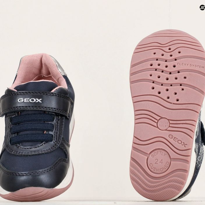Geox Rishon navy/dark silver παιδικά παπούτσια 15