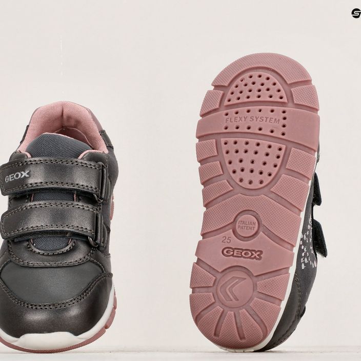 Geox Heira παιδικά παπούτσια σκούρο γκρι/σκούρο ροζ 15