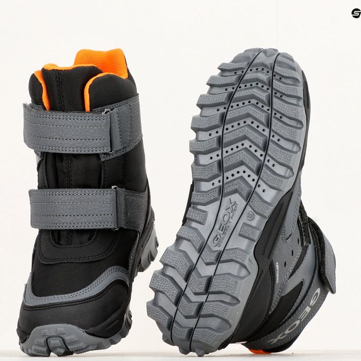 Geox Himalaya Abx junior παπούτσια μαύρο/πορτοκαλί 15