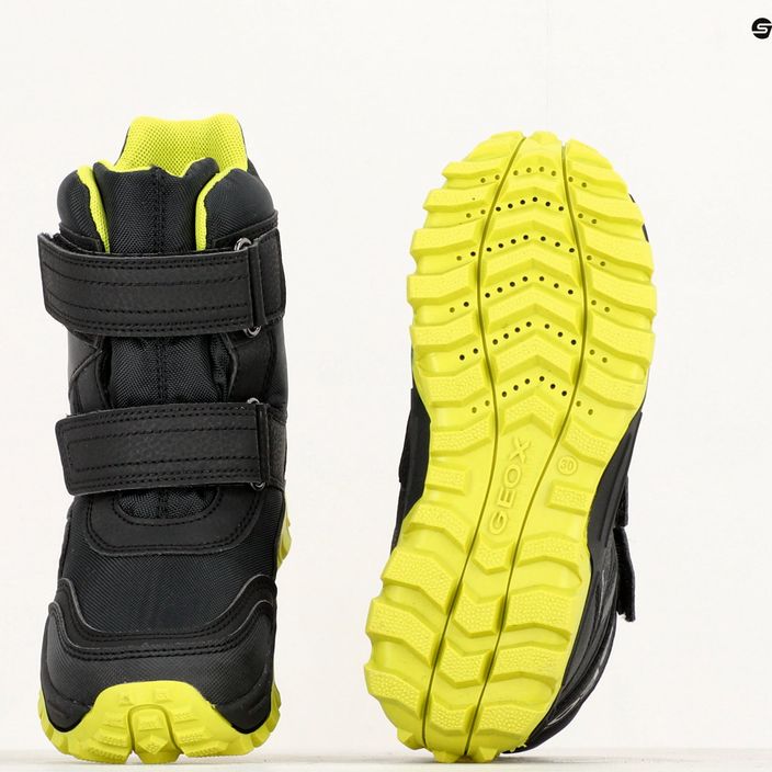 Geox Himalaya Abx junior παπούτσια μαύρο/ανοιχτό πράσινο 15