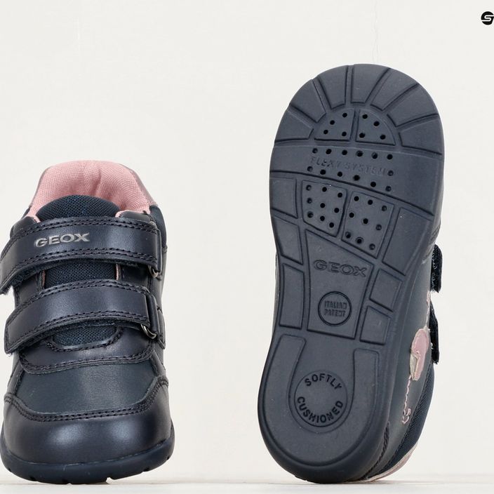 Geox Elthan navy/dark pink παιδικά παπούτσια 15