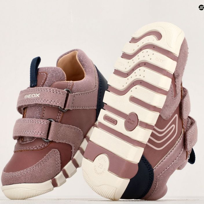 Geox Iupidoo rose smoke/navy παιδικά παπούτσια 15