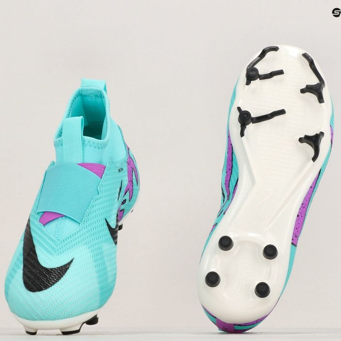 Παιδικές μπότες ποδοσφαίρου Nike Jr Mercurial Superfly 9 Pro FG hyper turquoise/μαύρο/λευκό/φούξια όνειρο 8