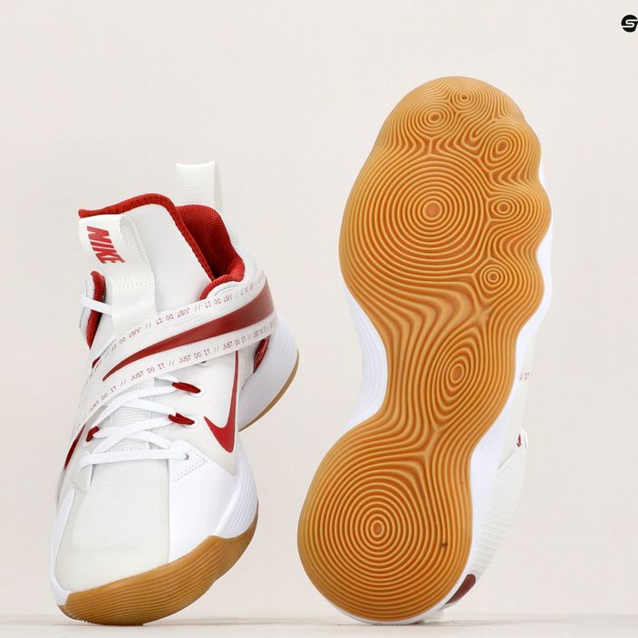 Ανδρικά παπούτσια βόλεϊ Nike React Hyperset SE λευκό/team crimson λευκό 8