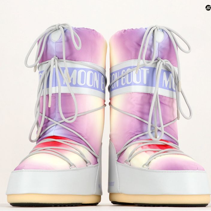 Γυναικείες μπότες χιονιού Moon Boot Icon Tie Dye μπότες γκρι παγετώνας 13