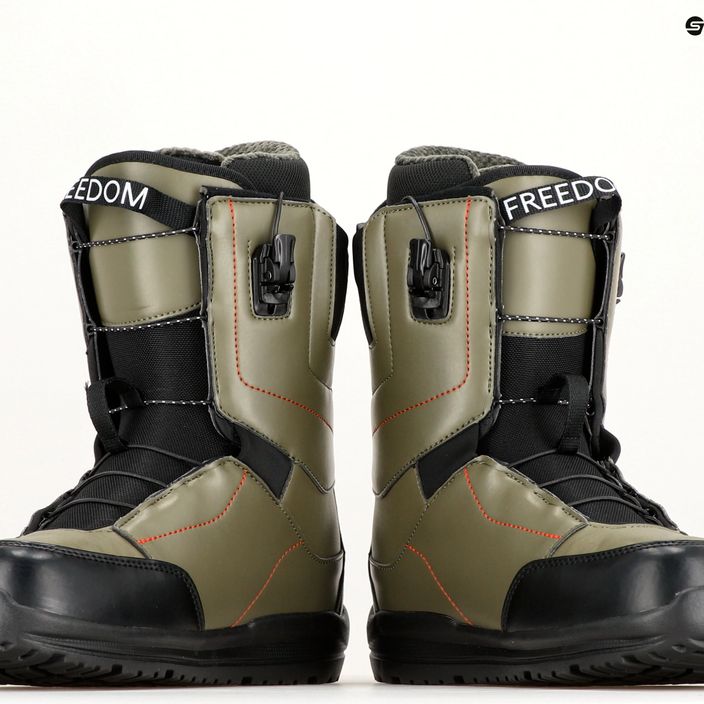Ανδρικές μπότες snowboard Northwave Freedom SLS πράσινο δάσος/μαύρο 13