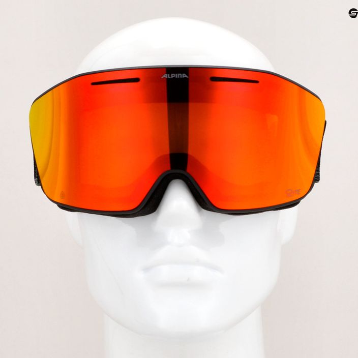 Alpina Nendaz Q-Lite S2 γυαλιά σκι μαύρο/κίτρινο ματ/κόκκινο 5