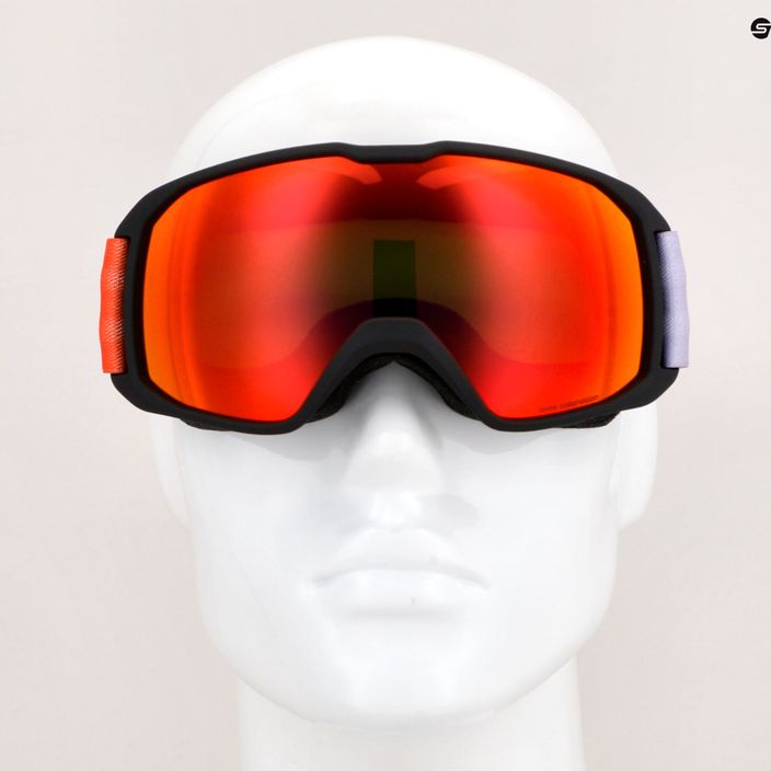 UVEX Xcitd CV S2 γυαλιά σκι μαύρο ματ/καθρέφτης κόκκινο/colorvision πράσινο 6