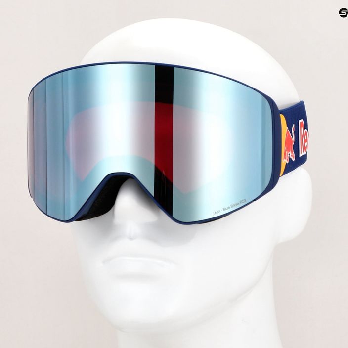 Γυαλιά σκι Red Bull SPECT Jam S3 + Ανταλλακτικός φακός S2 ματ μπλε/μοβ/μπλε καθρέφτης/συννεφιασμένο χιόνι 4