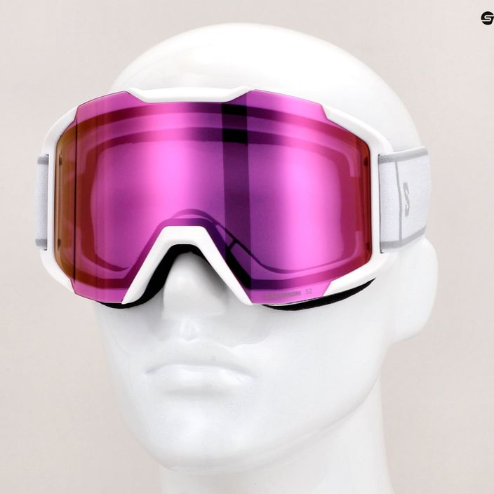 Γυαλιά σκι Salomon XV λευκά/ruby 3