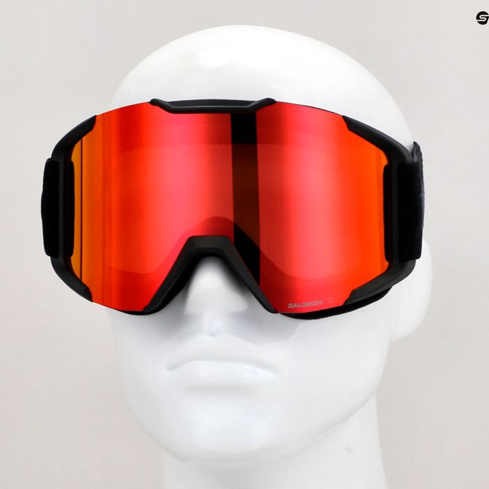 Γυαλιά σκι Salomon XV μαύρα/μεσαία κόκκινα 3