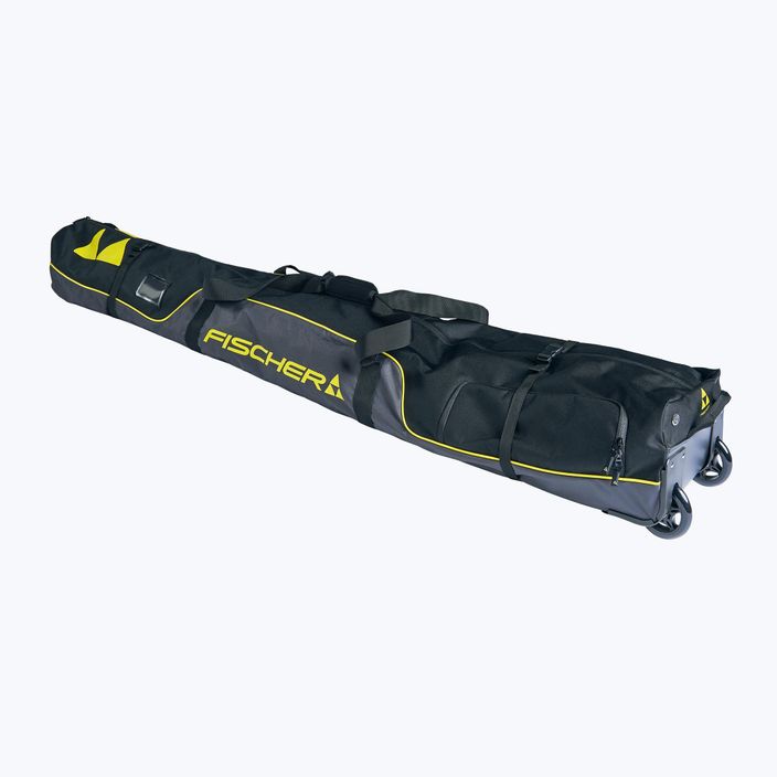 Fischer Skicase Κάλυμμα σκι με τσέπη για μπότες Alpine Race Wheels μαύρο-γκρι Z11521