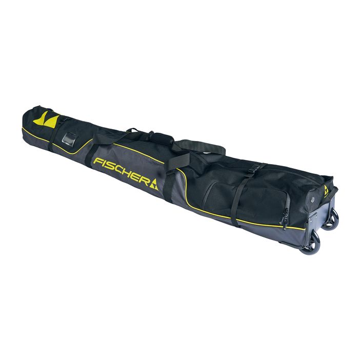 Fischer Skicase Κάλυμμα σκι με τσέπη για μπότες Alpine Race Wheels μαύρο-γκρι Z11521 2