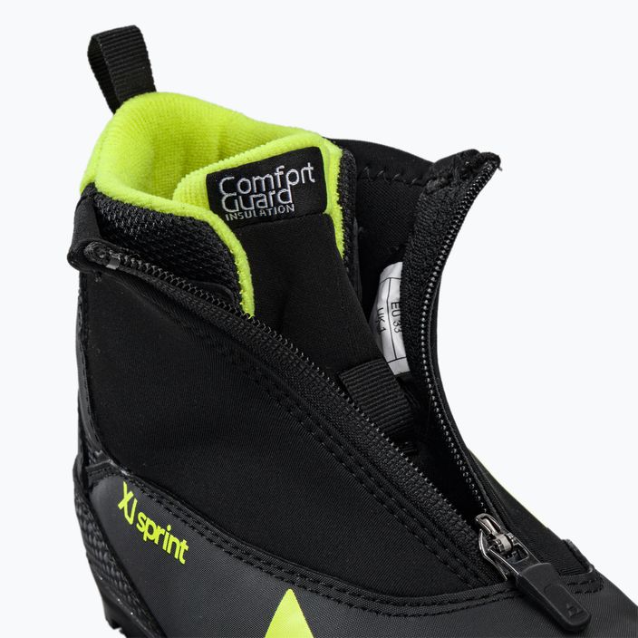 Fischer XJ Sprint παιδικές μπότες cross-country σκι μαύρο/κίτρινο S40821,31 8