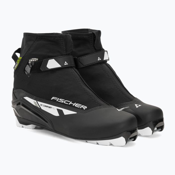 Fischer XC Comfort Pro μαύρες/λευκές/κίτρινες μπότες σκι ανωμάλου δρόμου 4