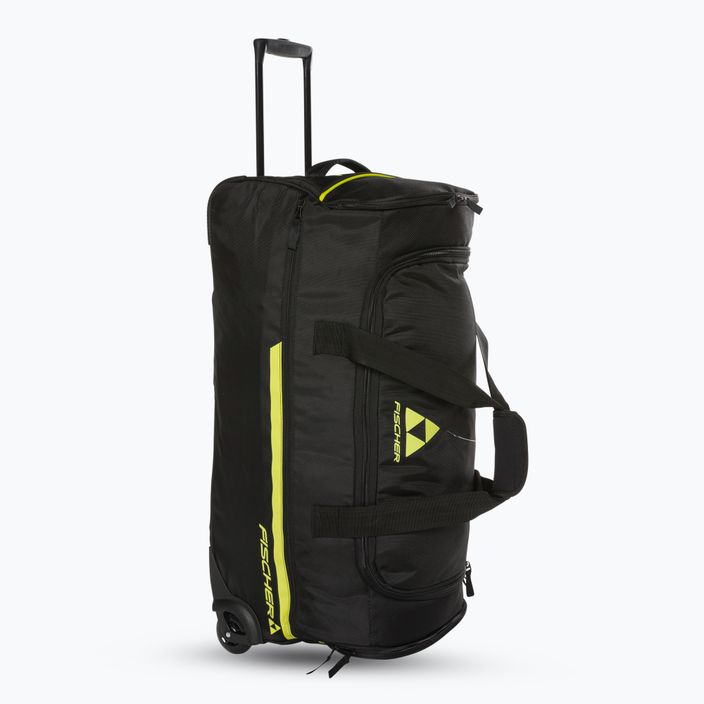 Fischer Team Sportduffel 100L ταξιδιωτική τσάντα μαύρο/κίτρινο 2