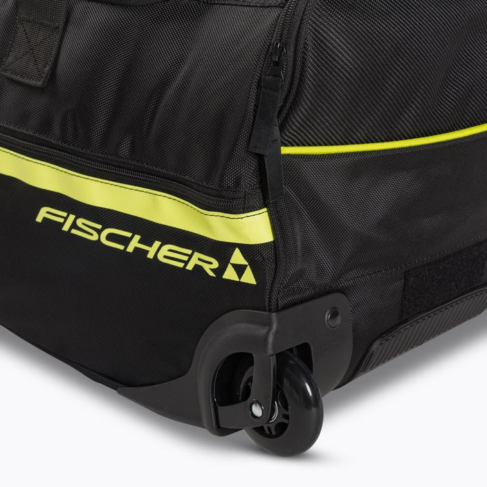 Fischer Team Sportduffel 100L ταξιδιωτική τσάντα μαύρο/κίτρινο 5