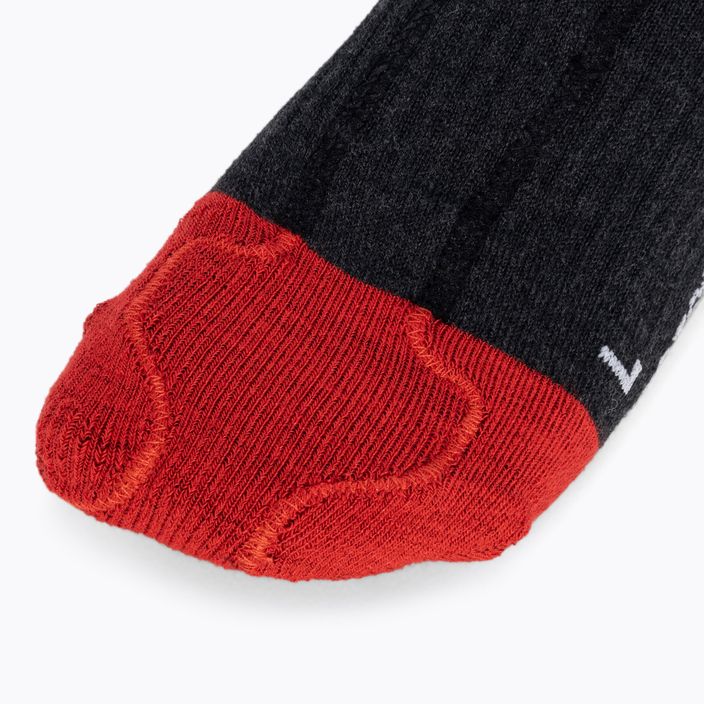 Lenz Heat Sock 5.1 Toe Cap Regular Fit γκρι-κόκκινες κάλτσες σκι 1070 4