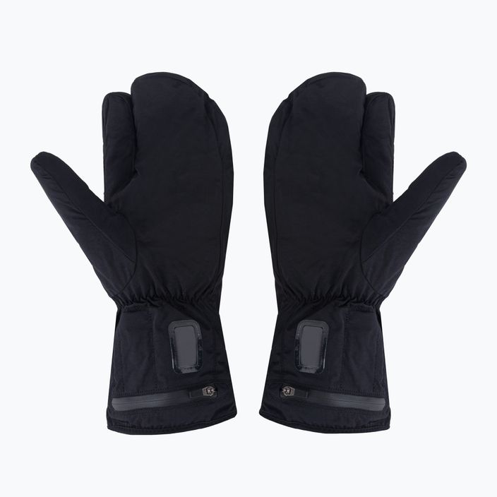 Lenz Heat Glove 8.0 Finger Cap Lobster θερμαινόμενο γάντι σκι μαύρο και κίτρινο 1207 7