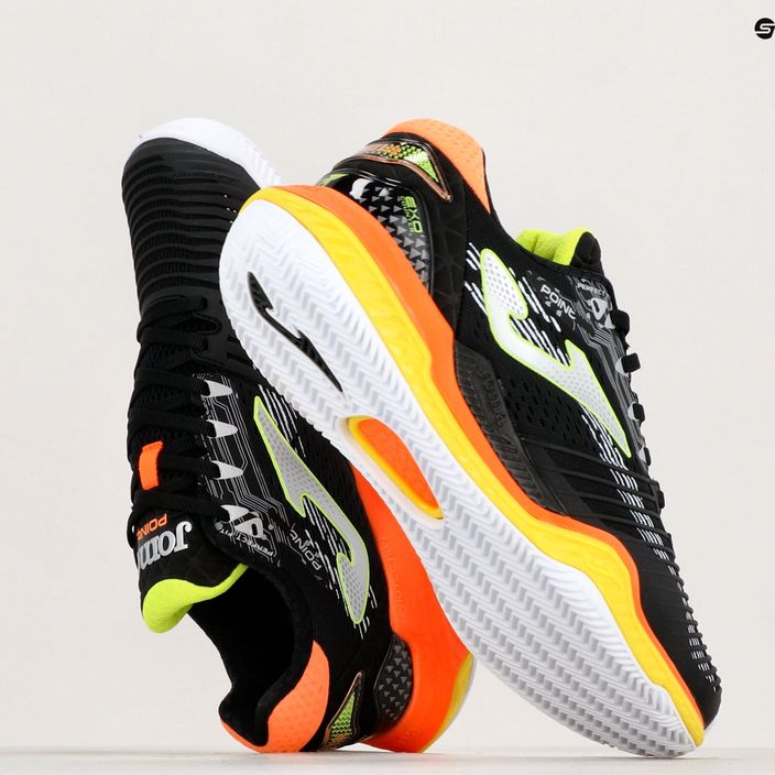 Ανδρικά παπούτσια τένις Joma Point P μαύρο/πορτοκαλί 8