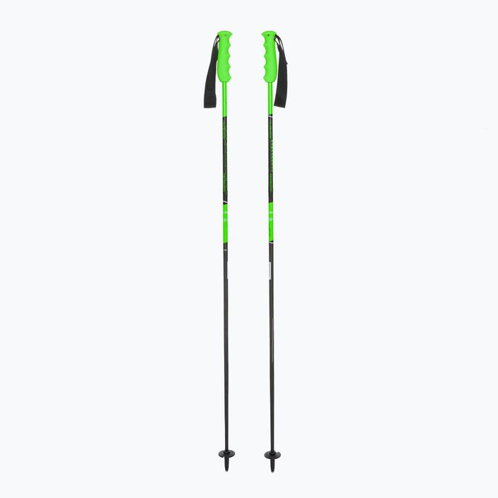 Komperdell Carbon Champion Green Henrik σκι στύλοι σκι μαύρο/πράσινο