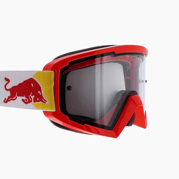 Red Bull SPECT Whip γυαλιά ποδηλασίας γυαλιστερό κόκκινο/λευκό/διαφανές φλας 008