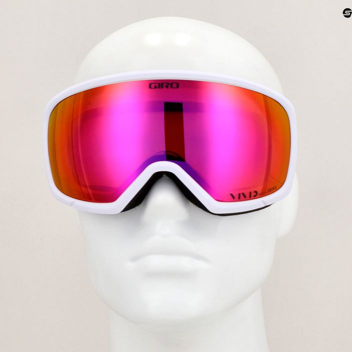 Γυναικεία γυαλιά σκι Giro Millie λευκό core light/ζωντανό ροζ 10