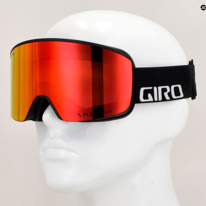 Giro Axis μαύρα γυαλιά σκι με λογότυπο/μέρος/υπέρυθρα γυαλιά σκι 9