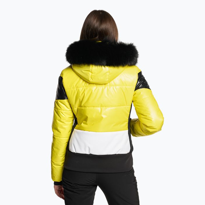 Γυναικείο μπουφάν σκι Sportalm Stockholm m.Kap+P κίτρινο κατακόκκινο 2