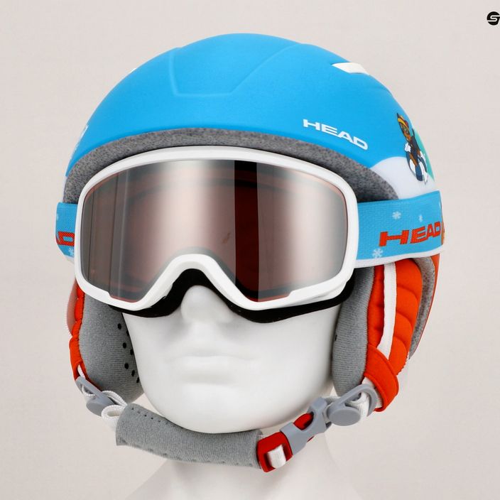 Παιδικό κράνος σκι HEAD Mojo Set Paw + Γυαλιά σκι μπλε 9