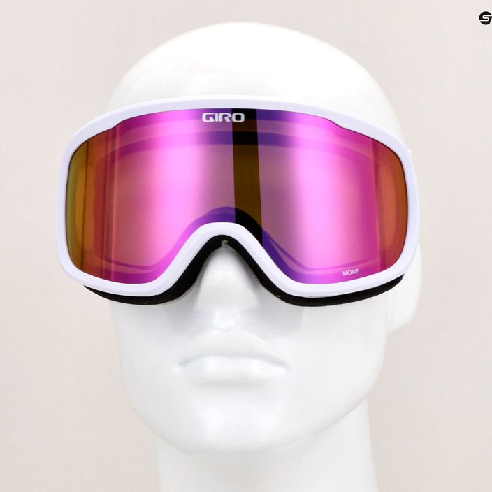 Γυναικεία γυαλιά σκι Giro Moxie λευκό πυρήνα φως/αμπερ ροζ/κίτρινο 7