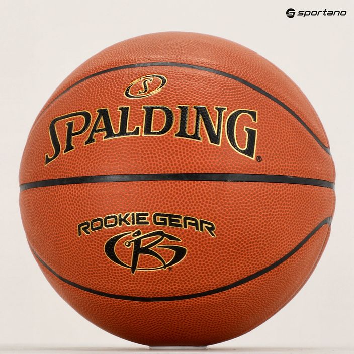 Spalding Rookie Gear Leather basketball πορτοκαλί μέγεθος 5 5