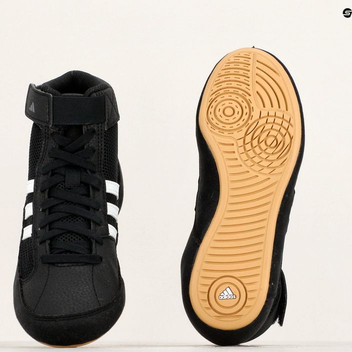 adidas Havoc παιδικά παπούτσια πυγμαχίας μαύρο/λευκό 11