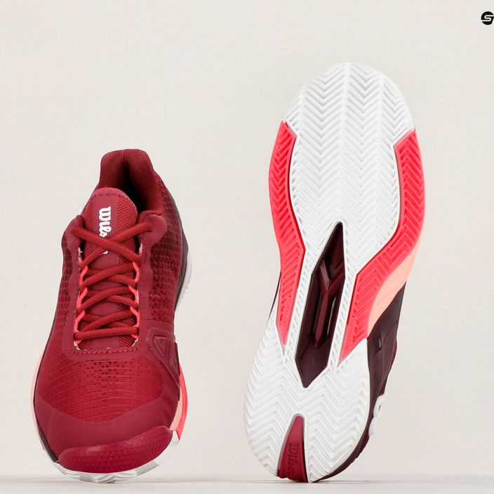 Γυναικεία παπούτσια τένις Wilson Rush Pro 4.0 Clay beet red/white/tropical peach 9