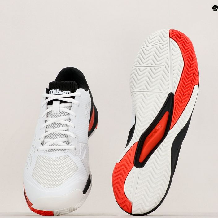 Ανδρικά παπούτσια τένις Wilson Rush Pro Ace λευκό/κόκκινο/κόκκινο παπαρούνας 12