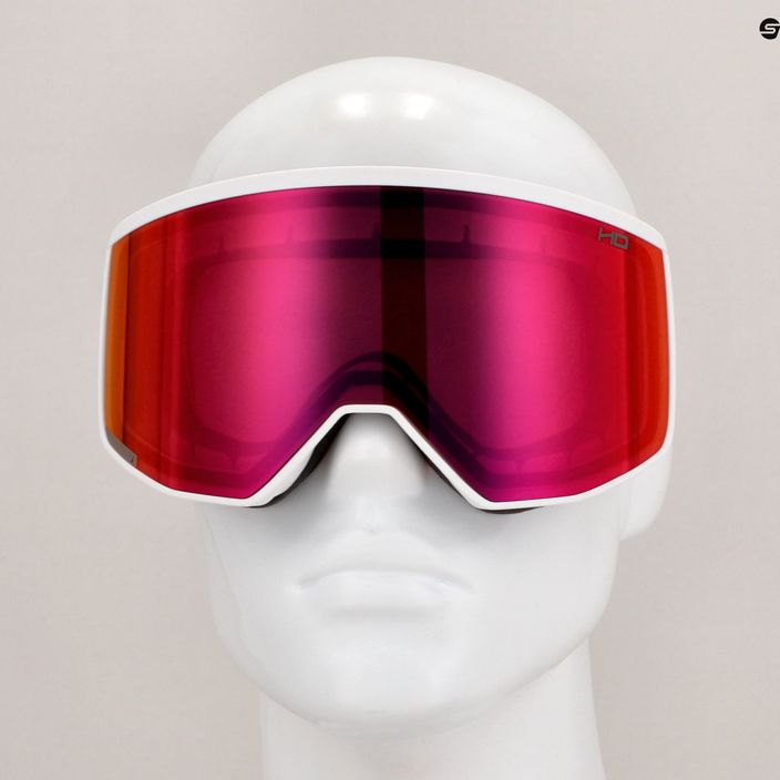 Atomic Four Pro HD λευκά/ροζ χάλκινα γυαλιά σκι 8