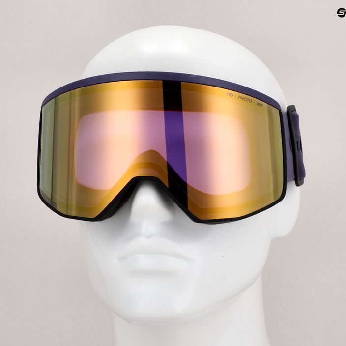 Atomic Four Pro HD Photo γυαλιά σκι σκούρο μοβ/αμυγδαλωτό χρυσό 8