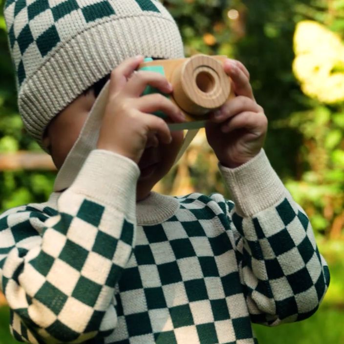KID STORY παιδικό παντελόνι Merino πράσινο σκακιέρα 7