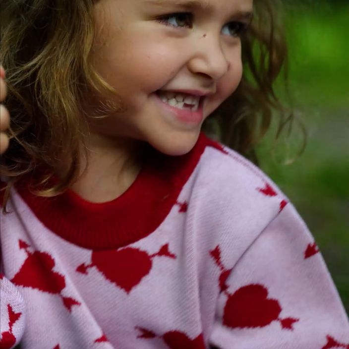 KID STORY Παιδικό πουλόβερ Merino γλυκιά καρδιά 9