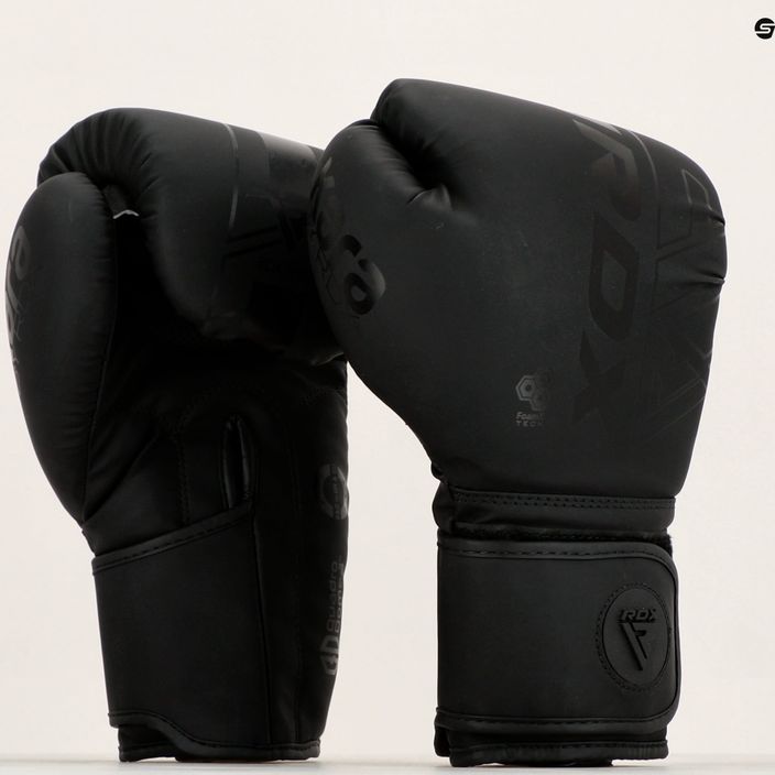 RDX F6 μαύρα ματ γάντια πυγμαχίας 7